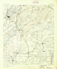 preview thumbnail of historical topo map of Bessemer, AL in 1890