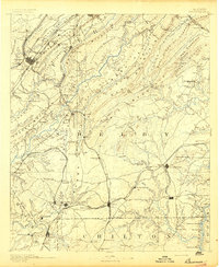 preview thumbnail of historical topo map of Bessemer, AL in 1892