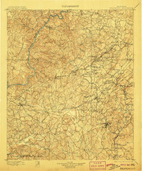 1899 Map of Brookwood, 1906 Print