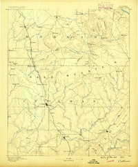 historical topo map of Cullman, AL in 1888