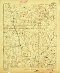 1892 Map of Cullman, 1900 Print