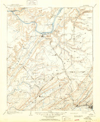 1903 Map of Gadsden, 1950 Print