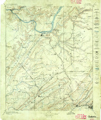 preview thumbnail of historical topo map of Gadsden, AL in 1885