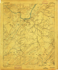 preview thumbnail of historical topo map of Gadsden, AL in 1888