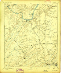 preview thumbnail of historical topo map of Gadsden, AL in 1895
