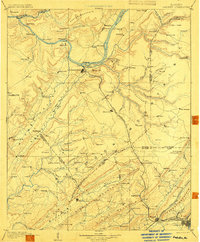 preview thumbnail of historical topo map of Gadsden, AL in 1903