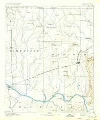 1892 Map of Huntsville, 1934 Print