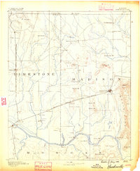 preview thumbnail of historical topo map of Huntsville, AL in 1888