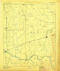 1892 Map of Huntsville, 1907 Print
