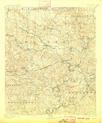1893 Map of Jasper, 1913 Print