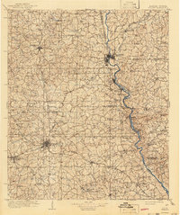 1909 Map of Opelika, 1943 Print
