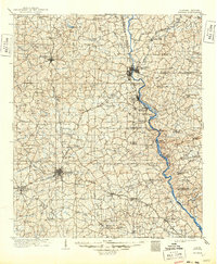 1909 Map of Opelika, 1949 Print