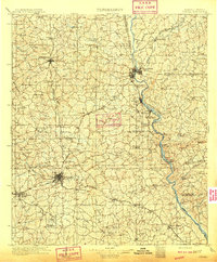 1909 Map of Opelika