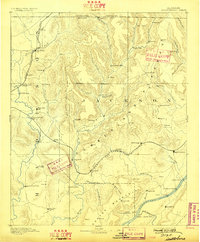 1892 Map of Scottsboro, 1898 Print