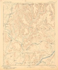 1892 Map of Scottsboro, 1909 Print