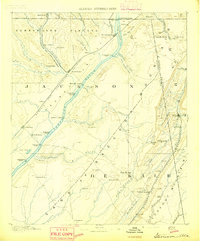preview thumbnail of historical topo map of Stevenson, AL in 1892