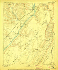 1895 Map of Stevenson, 1907 Print
