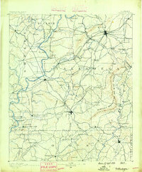 preview thumbnail of historical topo map of Talladega, AL in 1890