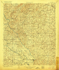 1903 Map of Wetumpka, 1918 Print