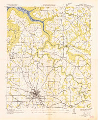 Download a high-resolution, GPS-compatible USGS topo map for Albertville, AL (1936 edition)