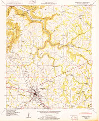 Download a high-resolution, GPS-compatible USGS topo map for Albertville, AL (1950 edition)