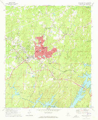 Download a high-resolution, GPS-compatible USGS topo map for Alexander City, AL (1973 edition)