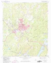 Download a high-resolution, GPS-compatible USGS topo map for Alexander City, AL (1984 edition)