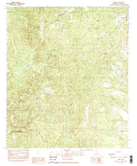 preview thumbnail of historical topo map of Clarke County, AL in 1983
