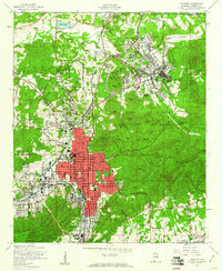 Download a high-resolution, GPS-compatible USGS topo map for Anniston, AL (1960 edition)
