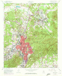Download a high-resolution, GPS-compatible USGS topo map for Anniston, AL (1972 edition)
