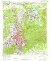 Download a high-resolution, GPS-compatible USGS topo map for Anniston, AL (1976 edition)