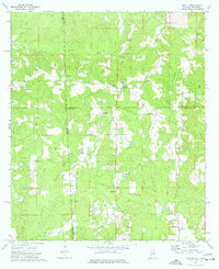 preview thumbnail of historical topo map of Washington County, AL in 1974