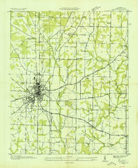 Download a high-resolution, GPS-compatible USGS topo map for Athens, AL (1935 edition)