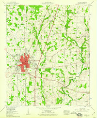 Download a high-resolution, GPS-compatible USGS topo map for Athens, AL (1959 edition)