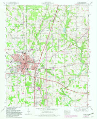 Download a high-resolution, GPS-compatible USGS topo map for Athens, AL (1982 edition)