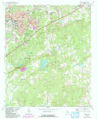 Download a high-resolution, GPS-compatible USGS topo map for Auburn, AL (1984 edition)