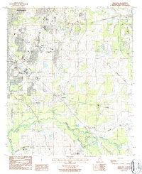 preview thumbnail of historical topo map of Montgomery County, AL in 1987