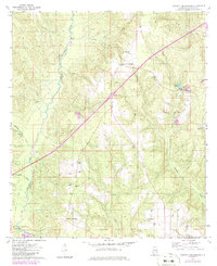 Download a high-resolution, GPS-compatible USGS topo map for Barnett Crossroads, AL (1986 edition)