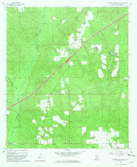 Download a high-resolution, GPS-compatible USGS topo map for Barnett Crossroads, AL (1981 edition)