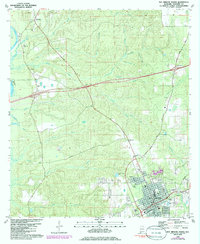 Download a high-resolution, GPS-compatible USGS topo map for Bay Minette North, AL (1986 edition)