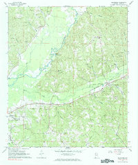 1967 Map of Conecuh County, AL, 1984 Print
