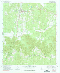 1971 Map of Conecuh County, AL, 1984 Print
