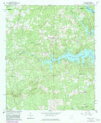 Download a high-resolution, GPS-compatible USGS topo map for Beulah, AL (1983 edition)