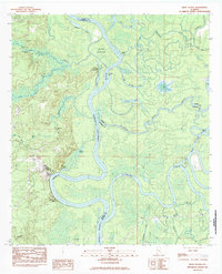 Download a high-resolution, GPS-compatible USGS topo map for Bilbo Island, AL (1983 edition)
