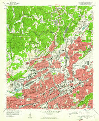 Download a high-resolution, GPS-compatible USGS topo map for Birmingham North, AL (1961 edition)
