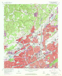 Download a high-resolution, GPS-compatible USGS topo map for Birmingham North, AL (1971 edition)