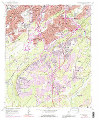 Download a high-resolution, GPS-compatible USGS topo map for Birmingham South, AL (1991 edition)