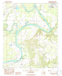 Download a high-resolution, GPS-compatible USGS topo map for Blackwell Bend, AL (1987 edition)