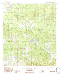 preview thumbnail of historical topo map of Lowndes County, AL in 1987