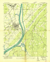 Download a high-resolution, GPS-compatible USGS topo map for Bridgeport, AL (1936 edition)